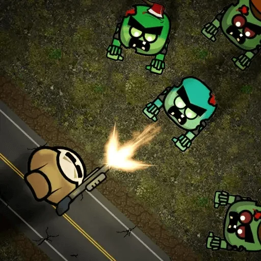 Tay súng tí hon bắn Zombie
