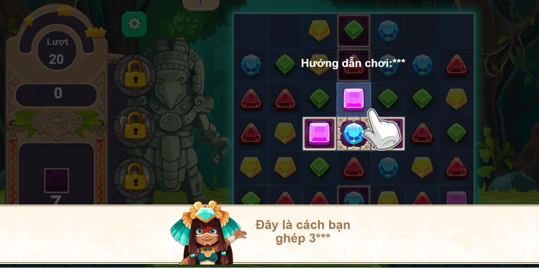 Xếp kim cương 5