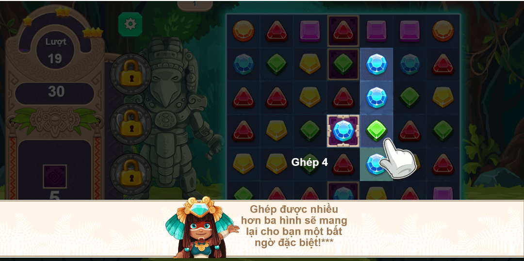 Xếp kim cương 5