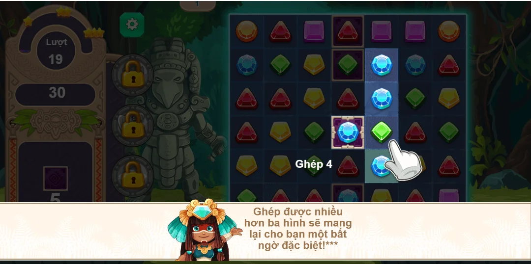 Xếp kim cương 5