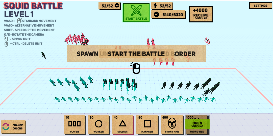 trận chiến squid game 3