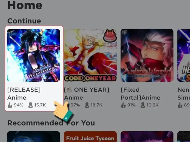 code Anime Adventures 1